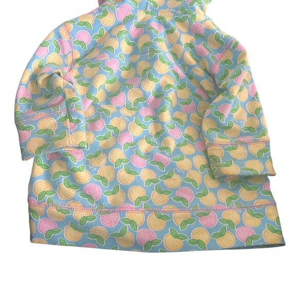 Lilly Pulitzer, Toddler Girls Zip Hoodie Jacket, Citrus Print & Light Blue, 2T - Picture 11 of 15